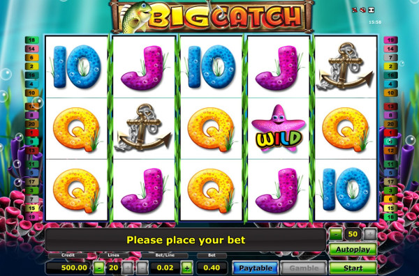 Игровой автомат Big Catch - рыбка, которая несет удачу и богатства