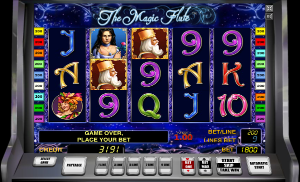 Игровой автомат The Magic Flute - испытай свою удачу в казино Azino777